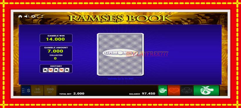 Slot machine Ramses Book with access to free game online, picture 4