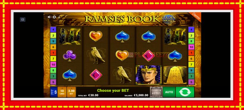 Slot machine Ramses Book Golden Nights with access to free game online, picture 2