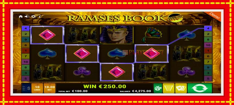 Slot machine Ramses Book Red Hot Firepot with access to free game online, picture 4