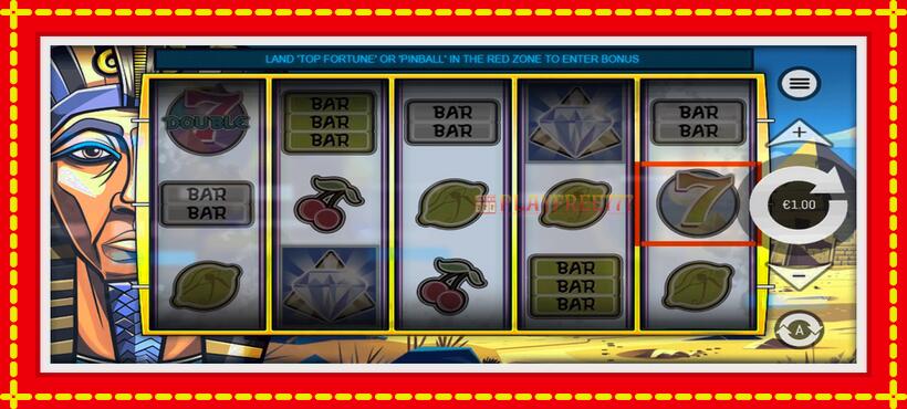 Slot machine Ramses Retro with access to free game online, picture 1