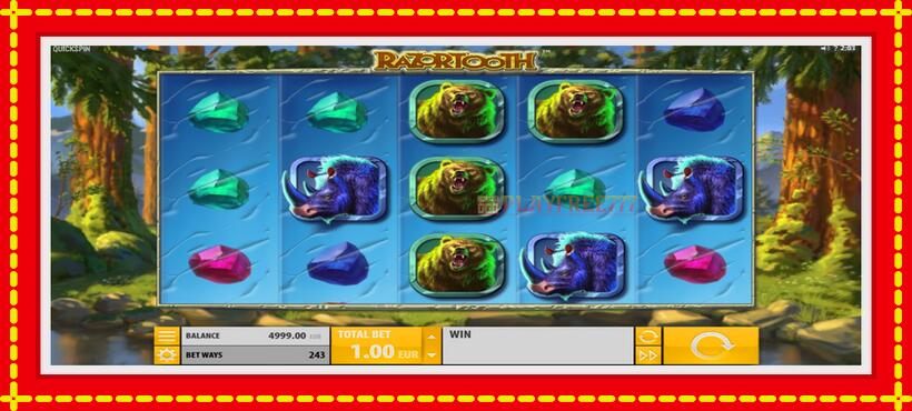 Slot machine Razortooth with access to free game online, picture 2