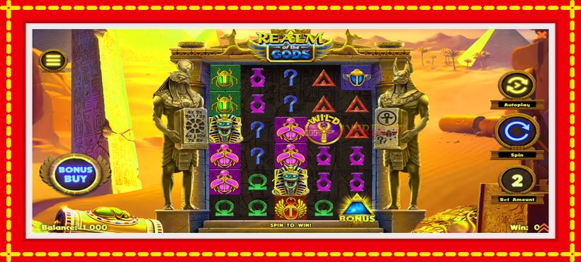 Slot machine Realm of the Gods with access to free game online, picture 2