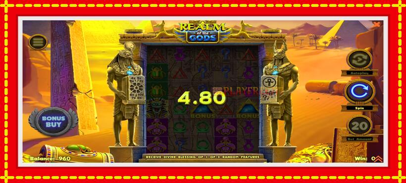 Slot machine Realm of the Gods with access to free game online, picture 3