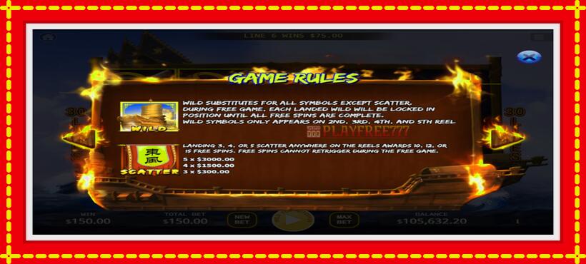 Slot machine Red Cliff with access to free game online, picture 5