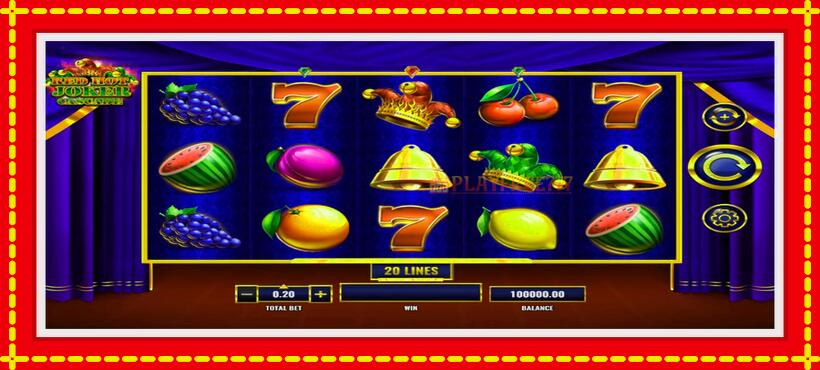 Slot machine Red Hot Joker Cascade with access to free game online, picture 1