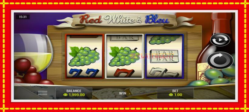 Slot machine Red White & Bleu with access to free game online, picture 1