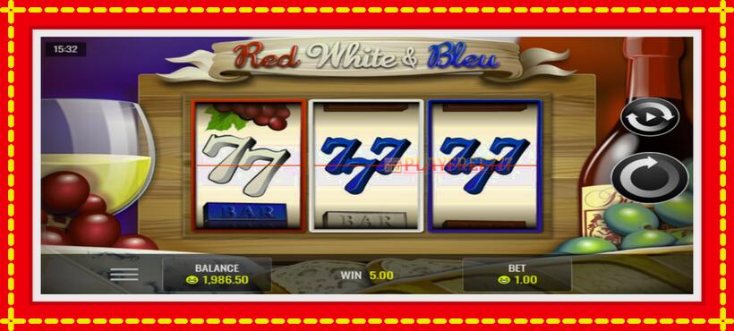 Slot machine Red White & Bleu with access to free game online, picture 2