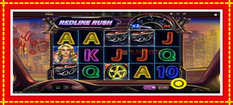 Slot machine Redline Rush with access to free game online, picture 2