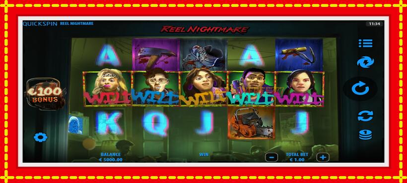 Slot machine Reel Nightmare with access to free game online, picture 2