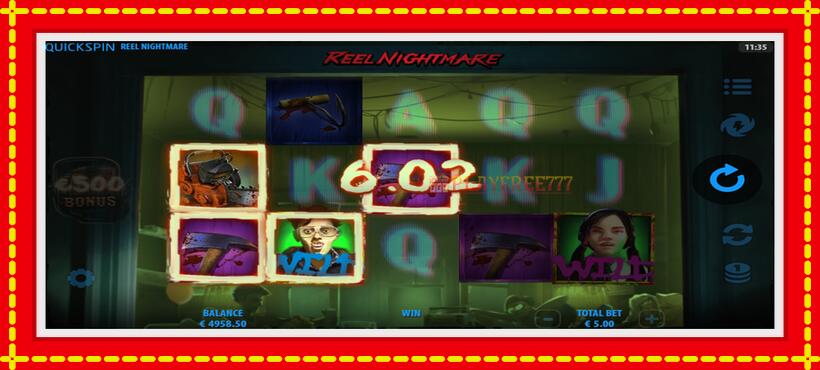 Slot machine Reel Nightmare with access to free game online, picture 3