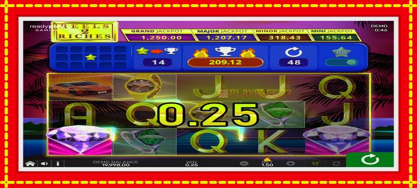 Slot machine Reels 2 Riches with Reel Bingo with access to free game online, picture 2