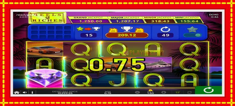 Slot machine Reels 2 Riches with Reel Bingo with access to free game online, picture 3