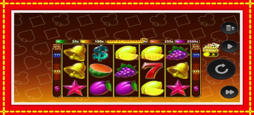 Slot machine Regal Inferno with access to free game online, picture 1