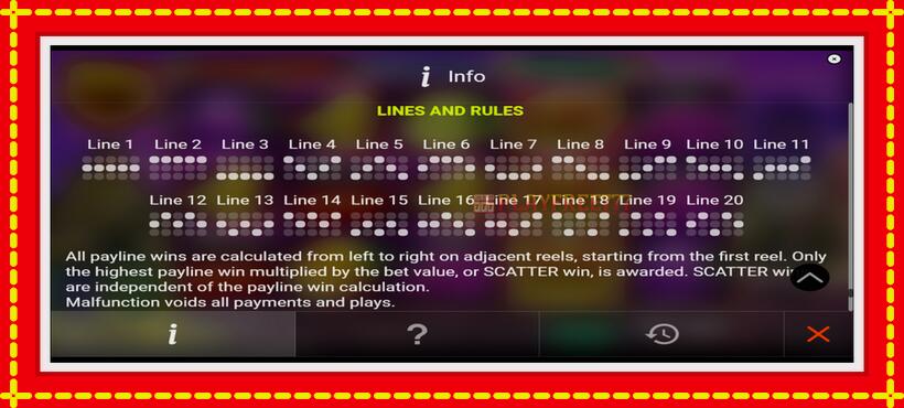 Slot machine Regal Spins 20 Sun Link with access to free game online, picture 7