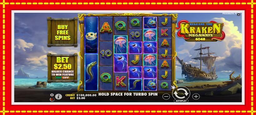 Slot machine Release the Kraken Megaways with access to free game online, picture 2