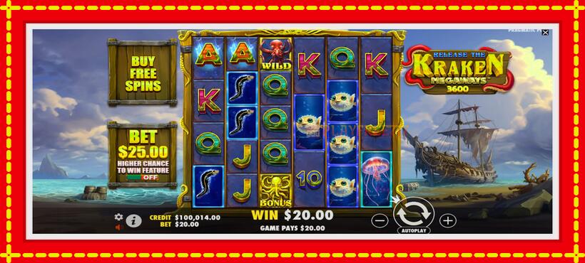 Slot machine Release the Kraken Megaways with access to free game online, picture 4