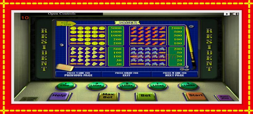 Slot machine Resident with access to free game online, picture 4