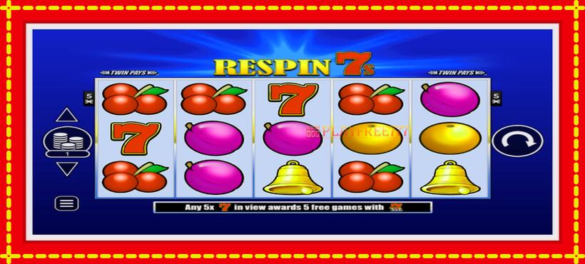 Slot machine Respin 7s with access to free game online, picture 1