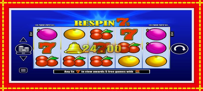 Slot machine Respin 7s with access to free game online, picture 3