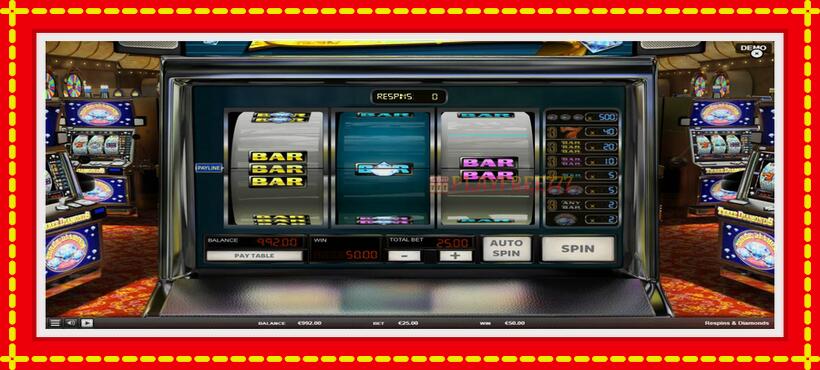 Slot machine Respins Diamonds with access to free game online, picture 4