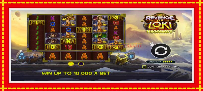 Slot machine Revenge of Loki Megaways with access to free game online, picture 1