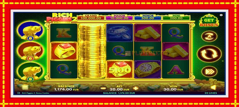 Slot machine Rich Piggies 2: Bonus Combo with access to free game online, picture 4