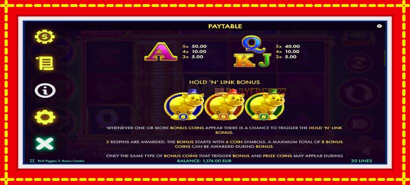 Slot machine Rich Piggies 2: Bonus Combo with access to free game online, picture 6