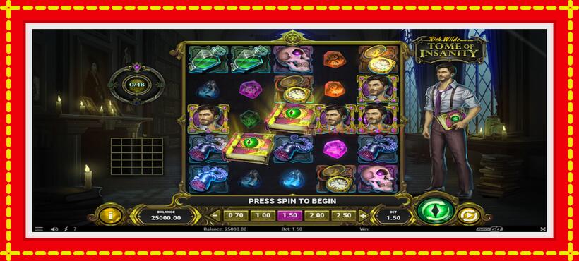 Slot machine Rich Wilde and the Tome of Insanity with access to free game online, picture 2