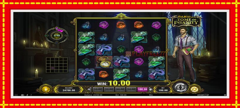 Slot machine Rich Wilde and the Tome of Insanity with access to free game online, picture 3