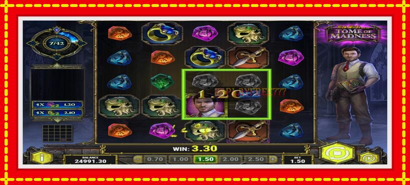 Slot machine Rich Wilde and the Tome of Madness with access to free game online, picture 2