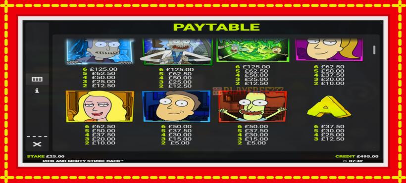 Slot machine Rick and Morty Strike Back with access to free game online, picture 4