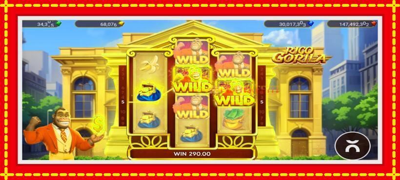 Slot machine Rico Gorila with access to free game online, picture 3