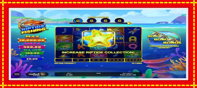 Slot machine Riptide Fishing with access to free game online, picture 2