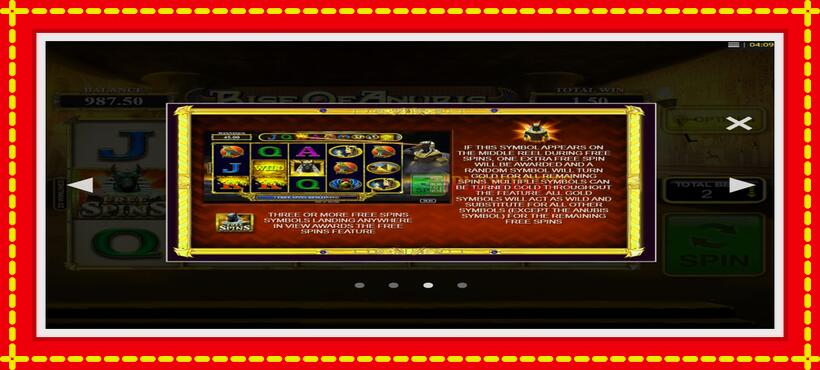 Slot machine Rise of Anubis with access to free game online, picture 5