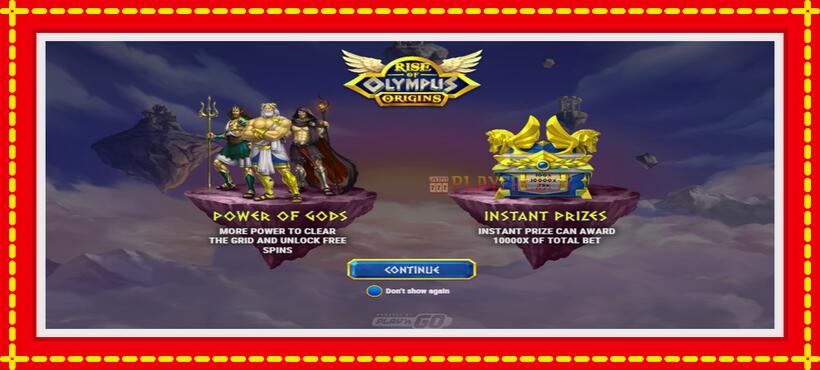 Slot machine Rise of Olympus Origins with access to free game online, picture 1