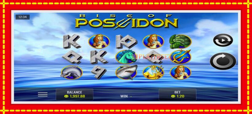 Slot machine Rise of Poseidon with access to free game online, picture 1