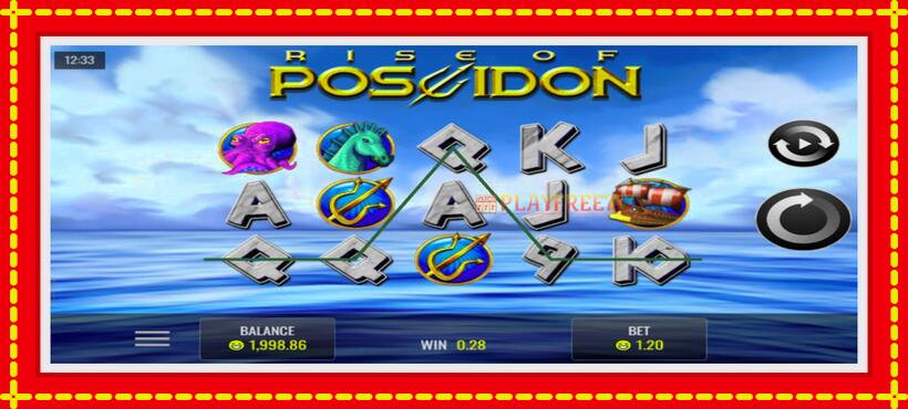 Slot machine Rise of Poseidon with access to free game online, picture 2