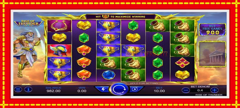 Slot machine Rise of Thunder with access to free game online, picture 1