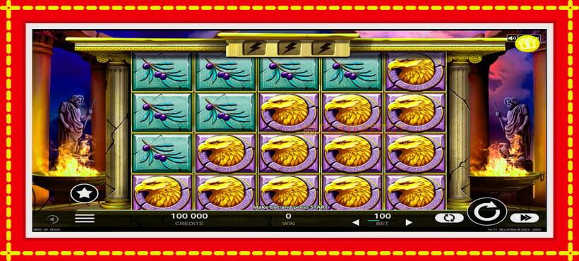 Slot machine Rise of Zeus with access to free game online, picture 1