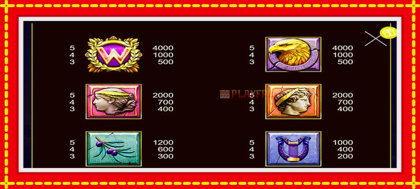 Slot machine Rise of Zeus with access to free game online, picture 6