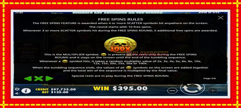 Slot machine River of Styx with access to free game online, picture 5