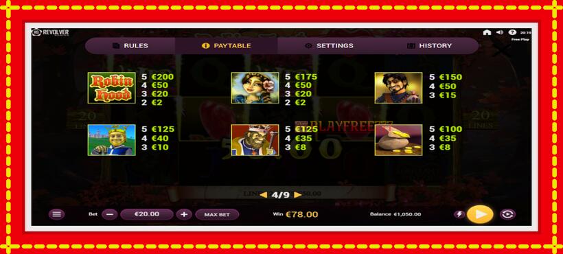 Slot machine Robin Hood Valentine with access to free game online, picture 6