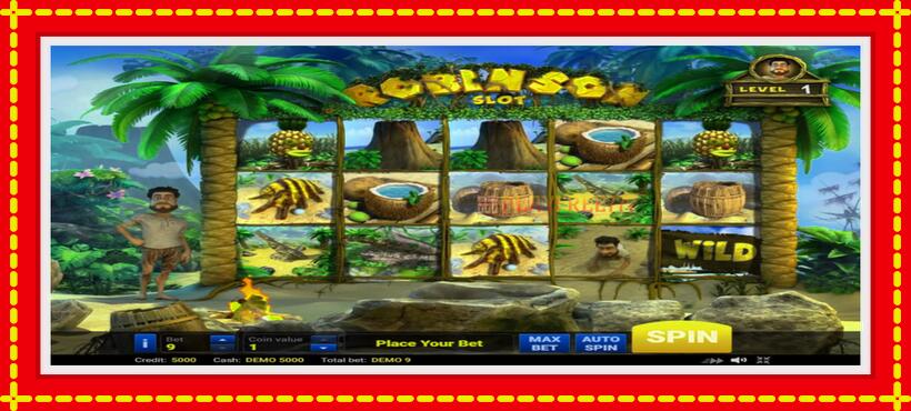 Slot machine Robinson with access to free game online, picture 2