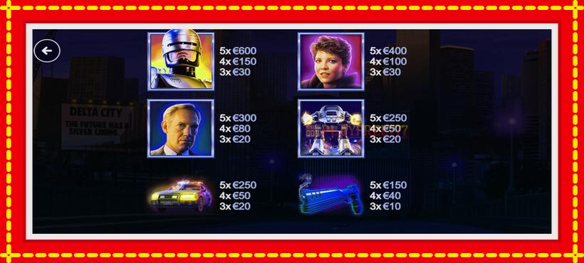 Slot machine RoboCop: Cash Collect with access to free game online, picture 5