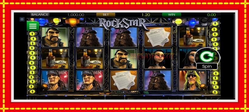 Slot machine Rockstar with access to free game online, picture 1