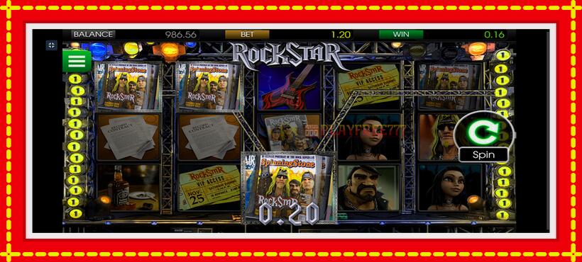 Slot machine Rockstar with access to free game online, picture 4