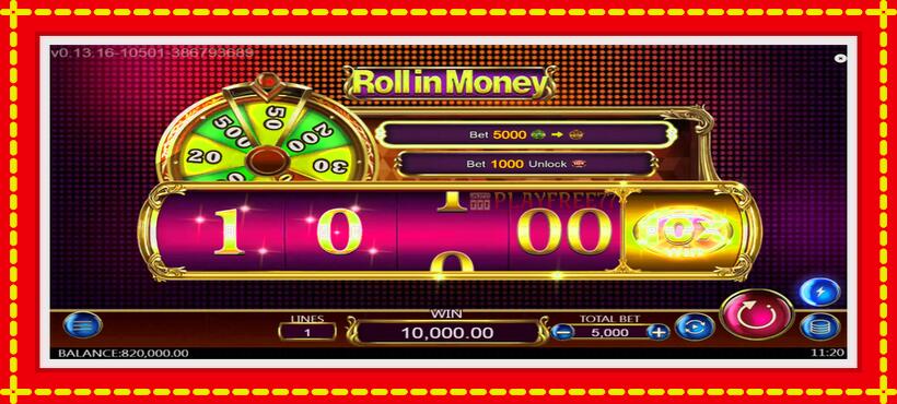 Slot machine Roll in Money with access to free game online, picture 4