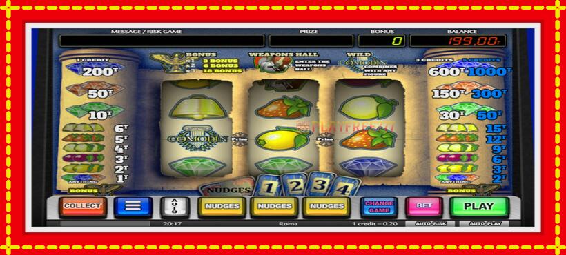 Slot machine Roma with access to free game online, picture 1