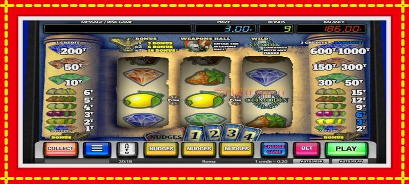 Slot machine Roma with access to free game online, picture 2