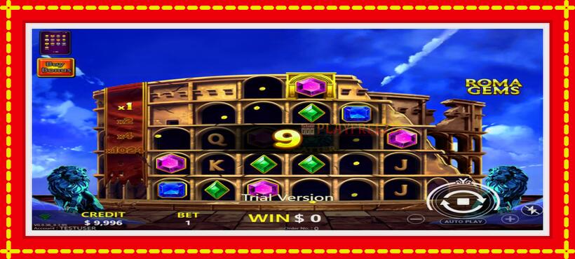 Slot machine Roma Gems with access to free game online, picture 2